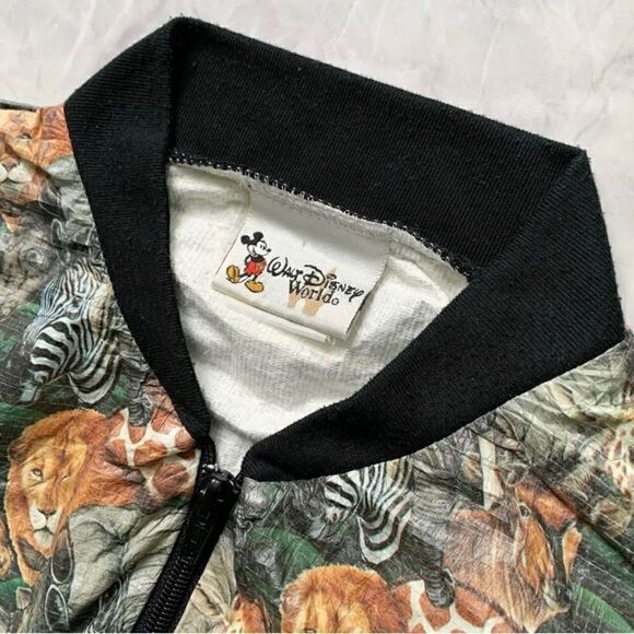 VINTAGE DISNEY | Animal Kingdom Paper Jacket Full Zip Size L - Picture 5 of 7